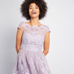 Chi Chi London Lavender Lace Bridesmaid Dress